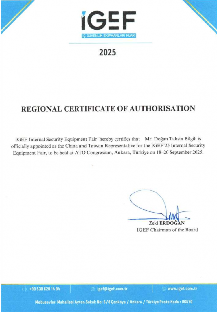 PALA INTERNATIONAL Appointed as Official Representative for IGEF 2025 in Taiwan (R.O.C) and China